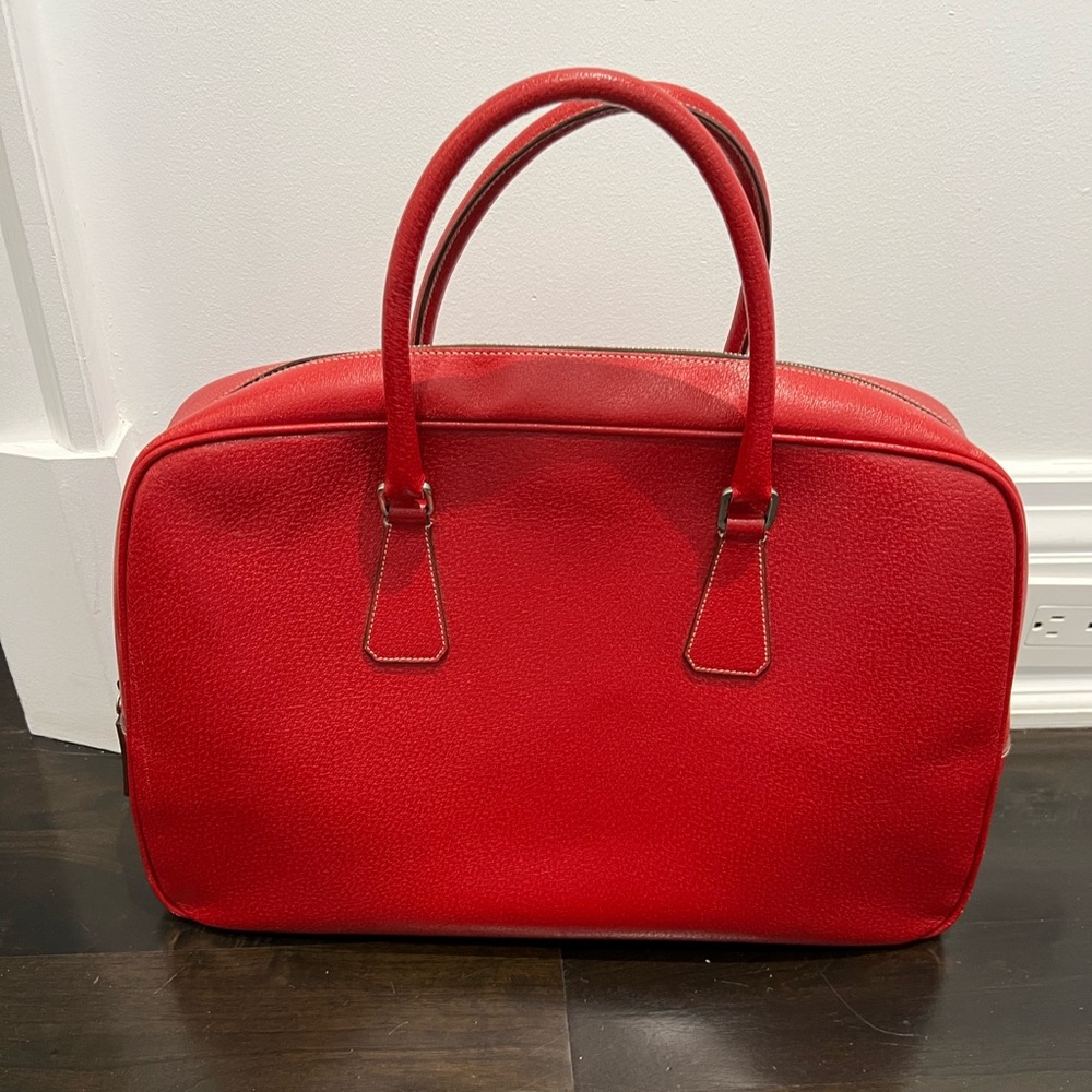 Authentic Prada Red Leather Bag